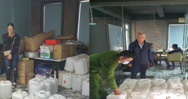 Tạm giữ 510 lít rượu thủ công không rõ nguồn gốc xuất xứ Tạm giữ 510 lít rượu thủ công không rõ nguồn gốc xuất xứ