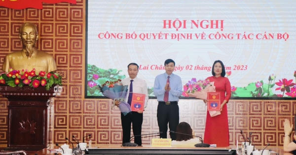 Lai Châu: Bổ nhiệm Giám đốc Sở Nội vụ, Phó Giám đốc Sở Xây dựng