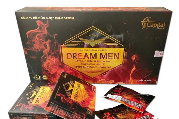 Tạm dừng lưu thông thực phẩm bảo vệ sức khỏe DREAM MEN