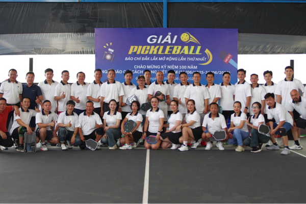 Pickleball – Làn gió mới trong hoạt động kỷ niệm Ngày Báo chí 21/6 tại Đắk Lắk