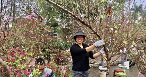 Người dân Thủ đô nhộn nhịp mua sắm đào, quất đón Tết Giáp Thìn Người dân Thủ đô nhộn nhịp mua sắm đào, quất đón Tết Giáp Thìn