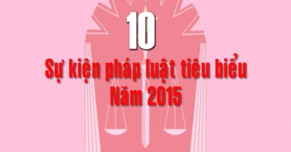 Bản tin đặc biệt: 10 sự kiện pháp luật tiêu biểu năm 2015
