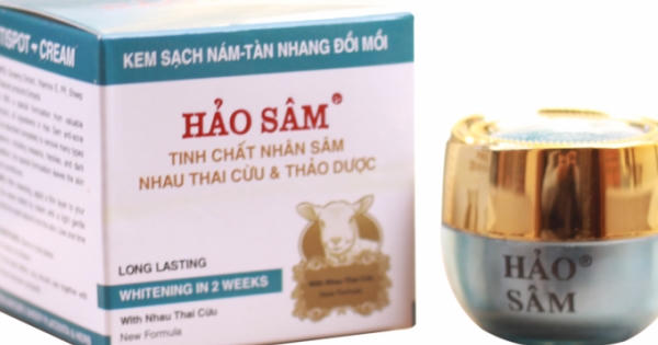 Đình chỉ lưu hành kem trị nám kém chất lượng của Công ty TNHH mỹ phẩm Hảo Sâm