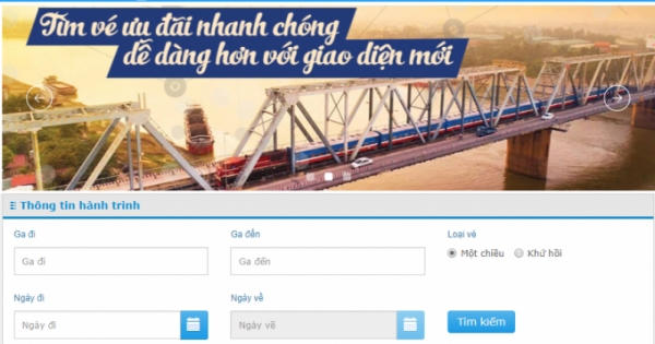 Thêm trang web mua vé tàu rẻ, thuận tiện cho việc mua vé Thêm trang web mua vé tàu rẻ, thuận tiện cho việc mua vé