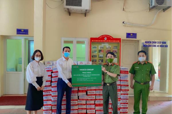 HASCO đồng hành cùng Công an quận Ba Đình đoàn kết, chung tay đẩy lùi Covid - 19