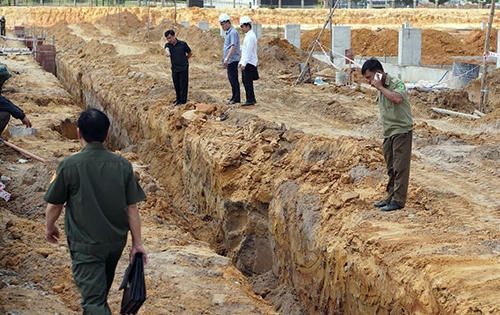 Sạt lở hố công trình, 2 công nhân bị vùi lấp tử vong