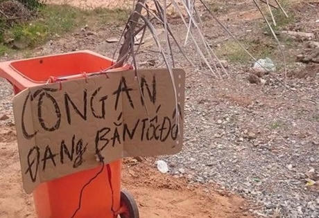 Bảng 'Công an đang bắn tốc độ' là do dân tự dựng