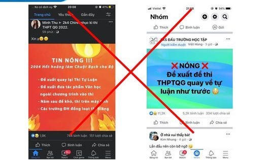 Bộ GD&ĐT cảnh báo tin giả thi tốt nghiệp THPT và tuyển sinh 2022