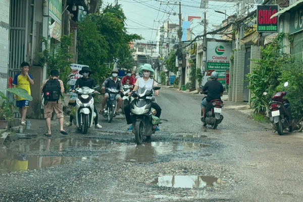 Người dân Đồng Nai bất an khi lưu thông trên tuyến đường Lê Ngô Cát