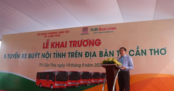 Cần Thơ: Xe khách Phương Trang FUTA BUS LINES đưa vào hoạt động 5 tuyến xe buýt trên địa bàn