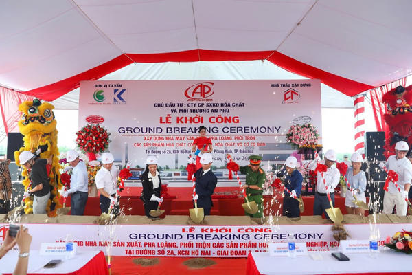 Công ty Cổ phần Sản xuất Kinh doanh Hóa chất và Môi trường An Phú khởi công nhà máy sản xuất tại Đồng Nai