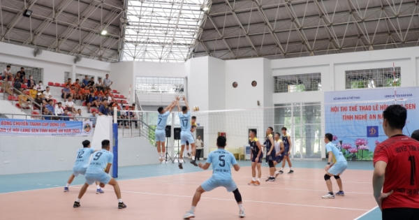 Hơn 230 vận động viên tham dự Hội thi thể thao Lễ hội Làng Sen 2023