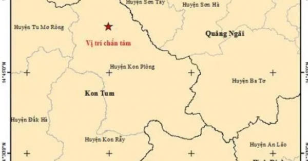 Kon Tum: Liên tiếp xảy ra 4 trận động đất tại huyện Kon Plông