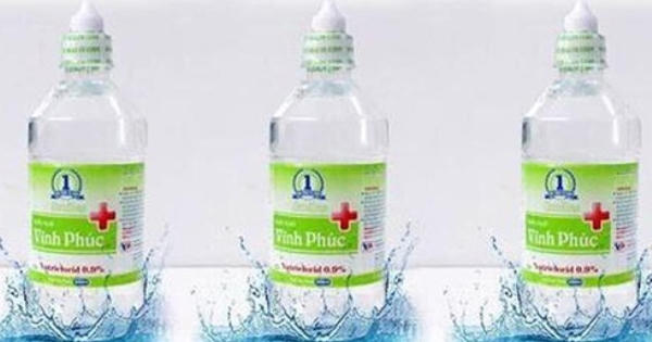 Bộ Y tế thu hồi lô sản phẩm Nước muối Vĩnh Phúc