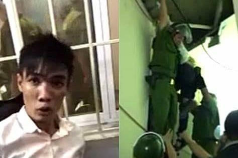 Khánh Hòa: Giải cứu nam thanh niên ngáo đá leo lên trần nhà