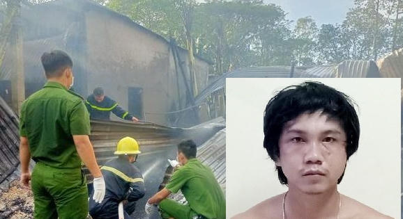 "Nghịch tử" nhậu say xỉn đốt nhà mẹ đẻ khiến nhiều người phát hoảng