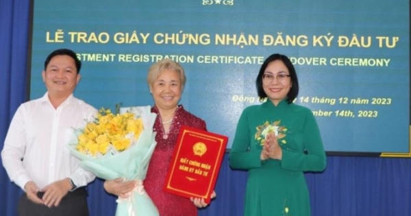 Đồng Nai trao giấy chứng nhận đầu tư cho 3 dự án FDI lớn