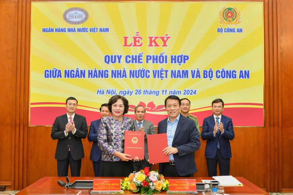 Bộ Công an và Ngân hàng Nhà nước ký Quy chế phối hợp về an ninh, trật tự và tiền tệ Bộ Công an và Ngân hàng Nhà nước ký Quy chế phối hợp về an ninh, trật tự và tiền tệ