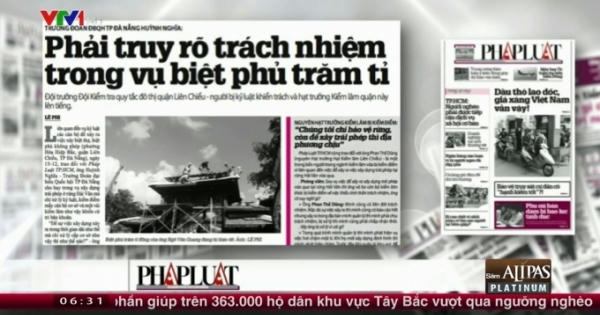 Điểm báo: Phải truy tố rõ trách nhiệm trong vụ biệt phủ trăm tỷ