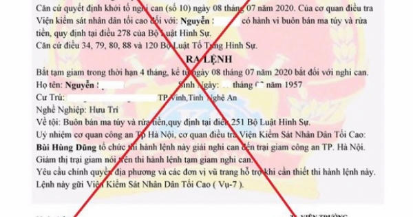 Cụ ông mất 120 triệu đồng vì... bị lừa nhận phải lệnh tạm giam liên quan đến buôn bán ma túy