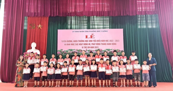 Phường Bắc Cường (TP. Lào Cai) biểu dương học sinh có thành tích xuất sắc năm học 2022 -2023 Phường Bắc Cường (TP. Lào Cai) biểu dương học sinh có thành tích xuất sắc năm học 2022 -2023
