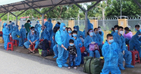 Bạc Liêu đón 170 công dân về quê