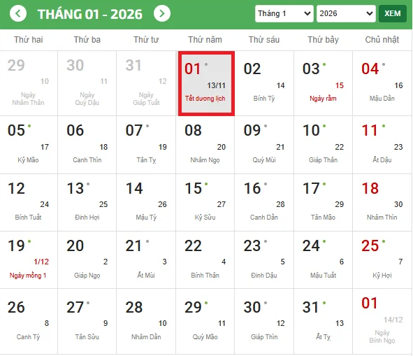 Đề xuất mới, thêm ngày nghỉ dịp tết Dương lịch 2026