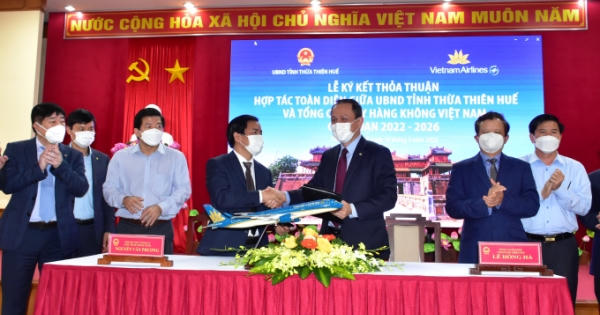 Vietnam Airlines ký kết thỏa thuận hợp tác toàn diện với tỉnh Thừa Thiên Huế