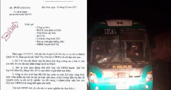 UBND tỉnh Bắc Ninh ra Văn bản hỏa tốc chỉ đạo làm rõ vụ nổ xe khách kinh hoàng