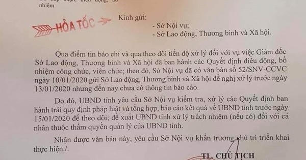 Gia Lai ra công văn hỏa tốc vụ Giám đốc bổ nhiệm kiểu “chuyến tàu vét“