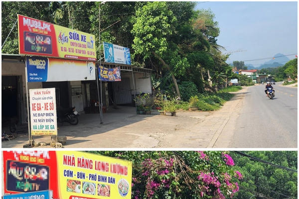Hàng loạt biển quảng cáo gắn logo website cờ bạc xuất hiện trên tuyến quốc lộ 7