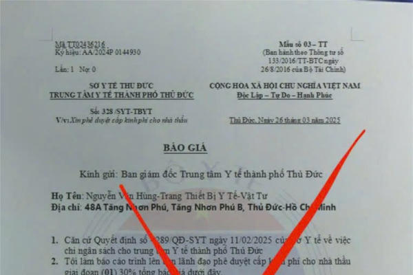 Giả mạo Giám đốc TTYT TP Thủ Đức xin cấp kinh phí hơn 600 triệu đồng