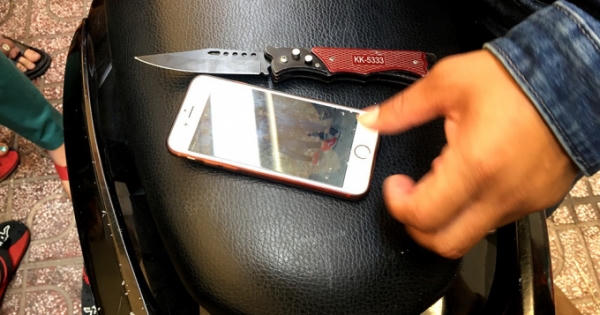 Bình Dương: Giật điện thoại của cô gái, 2 tên cướp bị hiệp sĩ tóm gọn ngay đêm 8/3