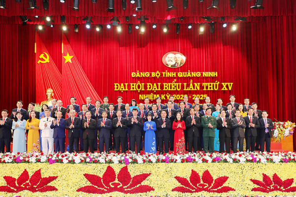Bế mạc Đại hội XV Đảng bộ tỉnh Quảng Ninh