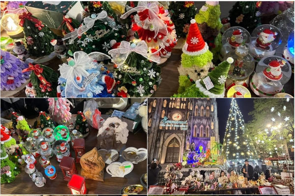 Rộn ràng không khí đón Giáng sinh sớm khắp các nẻo đường Hà Nội