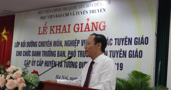 Học viện Báo chí và Tuyên truyền khai giảng lớp bồi dưỡng chuyên môn nghiệp vụ công tác tuyên giáo