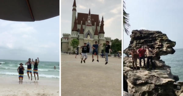 Xem clip "3 bạn nam nắm tay nhau nhảy khắp muôn nơi" mới thấy hội anh em cũng tình cảm lắm chứ bộ!