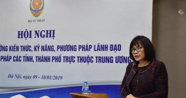 Tập huấn bồi dưỡng kỹ năng lãnh đạo cho Giám đốc Sở Tư pháp