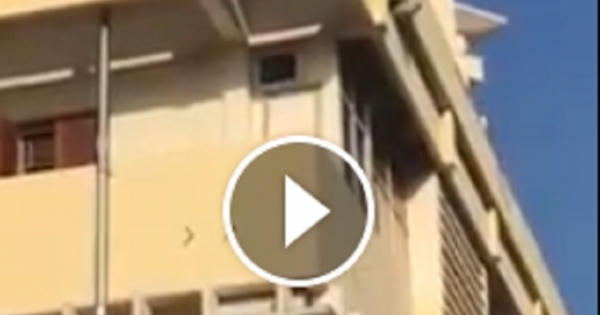 SỐC: Clip thanh niên nhảy lầu tự tử ở Quảng Ninh