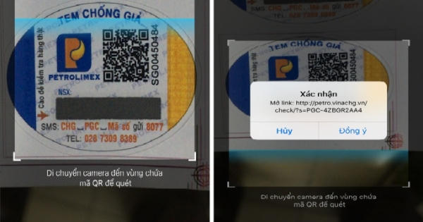 Cách nhận biết Gas chính hãng Petrolimex bằng ứng dụng QR Code