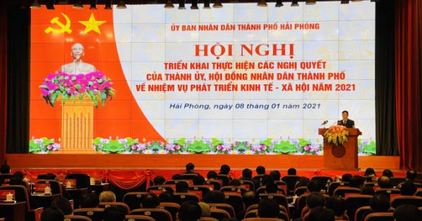 Hải Phòng: Chung sức đồng lòng, phấn đấu hoàn thành kế hoạch phát triển kinh tế - xã hội năm 2021 Hải Phòng: Chung sức đồng lòng, phấn đấu hoàn thành kế hoạch phát triển kinh tế - xã hội năm 2021