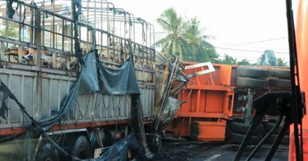 Khánh Hòa: Lao thẳng xe máy vào xe đầu kéo container lúc nửa đêm, người đàn ông tử vong