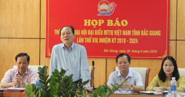 Họp báo thông tin Đại hội đại biểu Mặt trận Tổ quốc Việt Nam tỉnh Bắc Giang lần thứ XIV