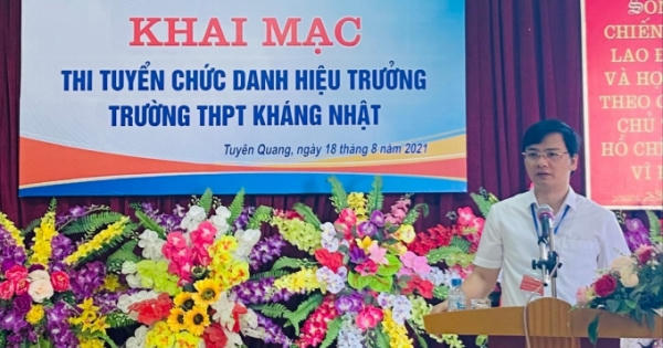 Thi tuyển Hiệu trưởng trường THPT Kháng Nhật