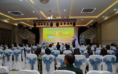 Hội đồng phối hợp phổ biến, giáo dục pháp luật tỉnh Lào Cai tổ chức Hội nghị phổ biến pháp luật đợt IV/2023