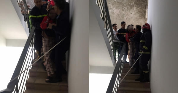 Cảnh sát kịp thời cứu bé gái 11 tuổi trèo ra ngoài ban công chung cư