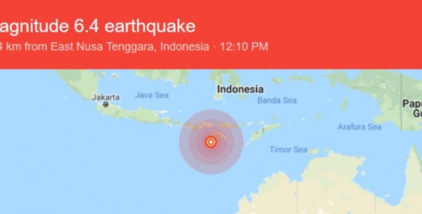 Động đất liên tiếp xảy ra trong ngày tại Indonesia