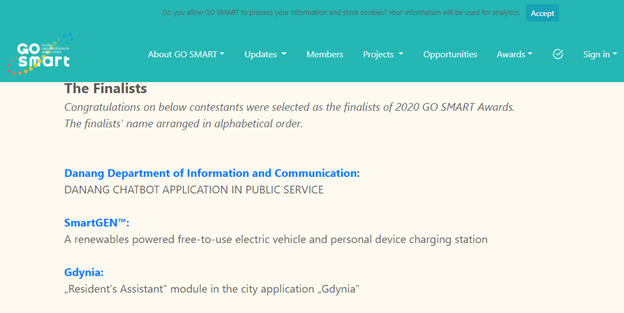 Ứng dụng Chatbot của 1022 Đà Nẵng lọt VCK Giải thưởng GO SMART 2020