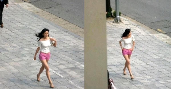 Mỹ nhân đóng quảng cáo giữa đường gây bão mạng xã hội là ai?