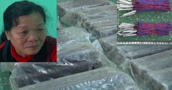 Ôm 20kg thuốc nổ đi tiêu thụ, nữ quái bị bắt quả tang